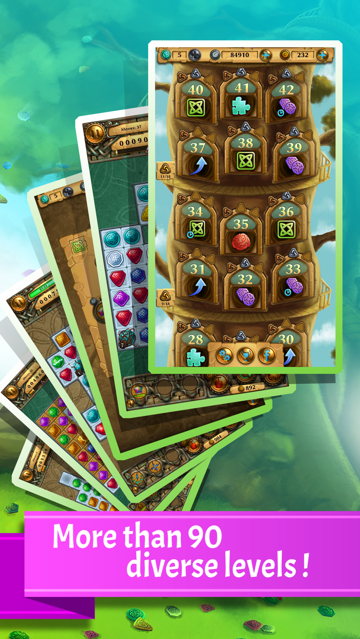 Jewel Tree Match It puzzle HD