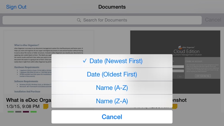 eDoc Organizer Cloud Document Management screenshot-4