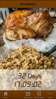 thanksgiving all-in-one (countdown, wallpapers, recipes) iphone screenshot 2