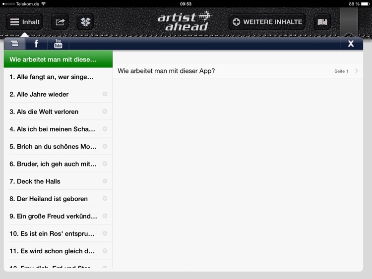 Weihnachtslieder in Bb