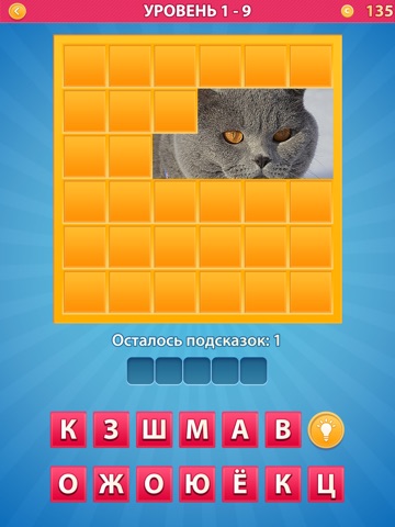 Скриншот из Hidden Words PRO - word quiz game to guess words on images hidden by mosaic