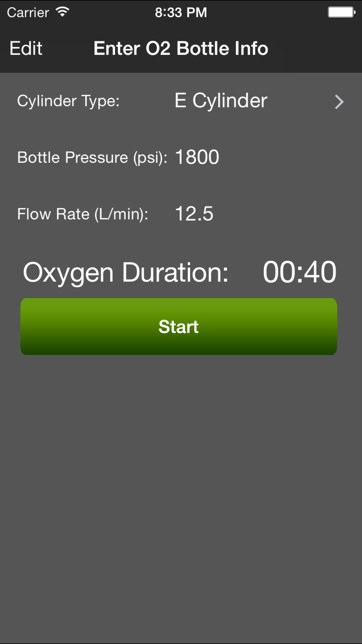 O2 Duration