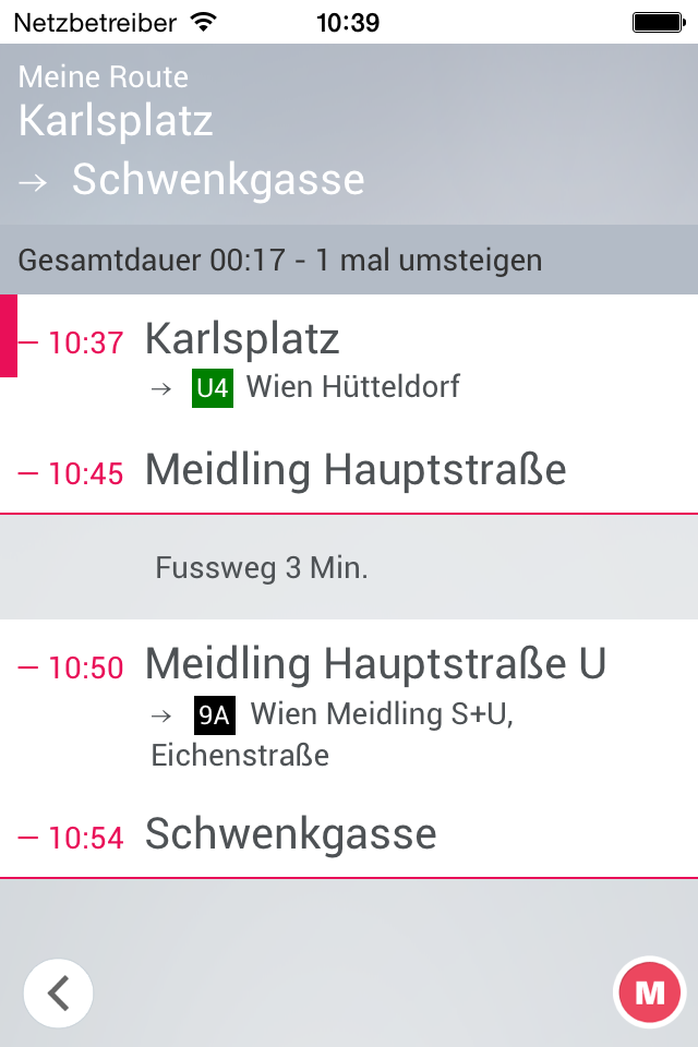 wiennetz.at - schneller einsteigen - umsteigen - aussteigen - Wiener Linien Info