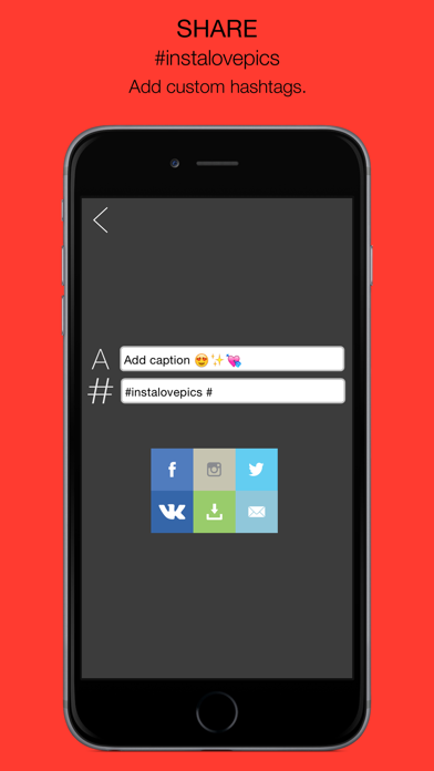 Insta Love Pics – Well designed frames & stickers for peace and joy. iPhone screenshot 5 - Photo & Video app