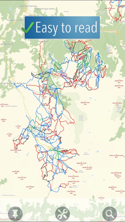 Les Trois Vallées Ski Map