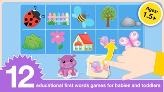 Baby First Words. Matching Educational Puzzle Games for Toddlers and Preschool Kids by Abby Monkey® Learning Clubhouseのおすすめ画像1