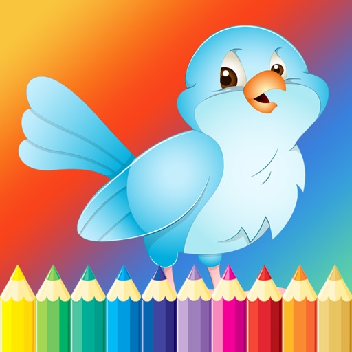 Bird Coloring Book for Kids - Children Drawing free games icon