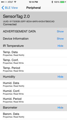 BLE View screenshot 3