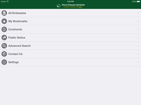 Screenshot #4 pour AEW - African Embassies Worldwide
