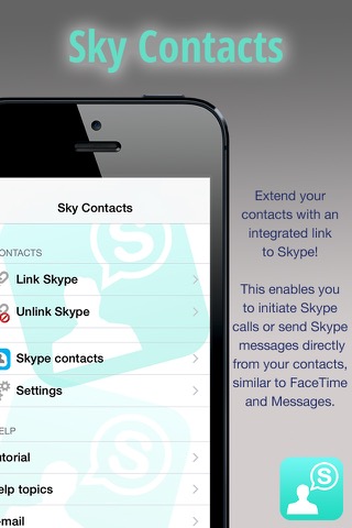 Sky Contacts - Start Skype calls and send Skype messages from your contactsのおすすめ画像3