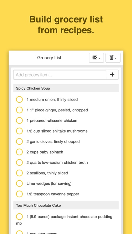 Chefnote Recipe & Grocery Shopping List screenshot-3