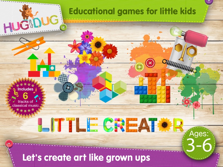 Little Creator - HugDug kids and toddlers make art like grown ups!