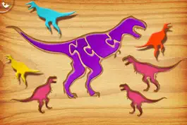 Game screenshot My First Wood Puzzles: Dinosaurs - A Free Kid Puzzle Game for Learning Alphabet - Perfect App for Kids and Toddlers! apk