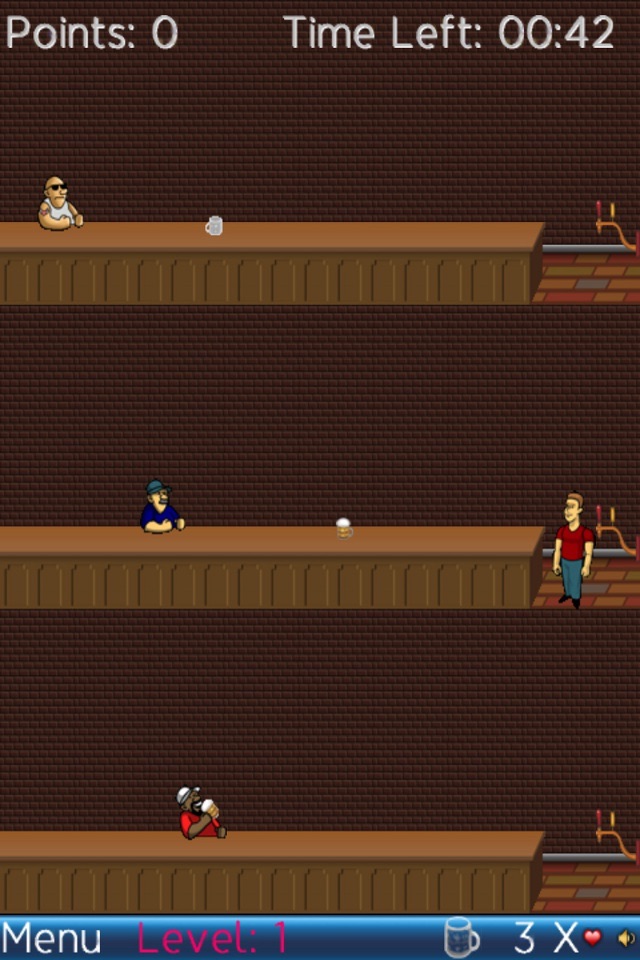 Bartender Free classic tapper arcade game screenshot 2