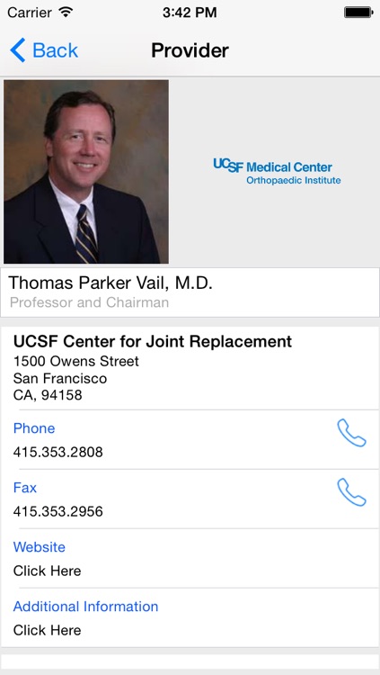 UCSF Center for Joint Replacement