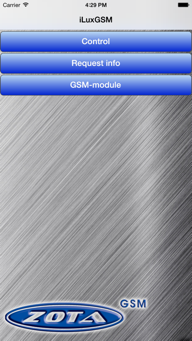 iLuxGSM app screenshot