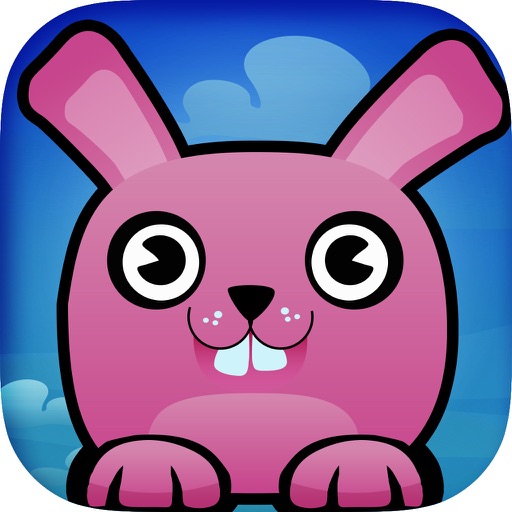 Pink Bunny Jump Free Icon