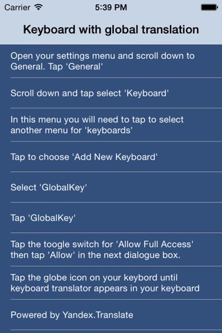 Keyboard Global Translator screenshot 2