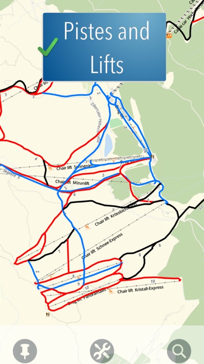 Zillertal Ski Map