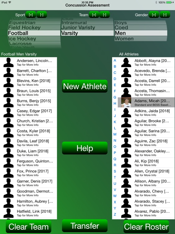 Concussion Assessment