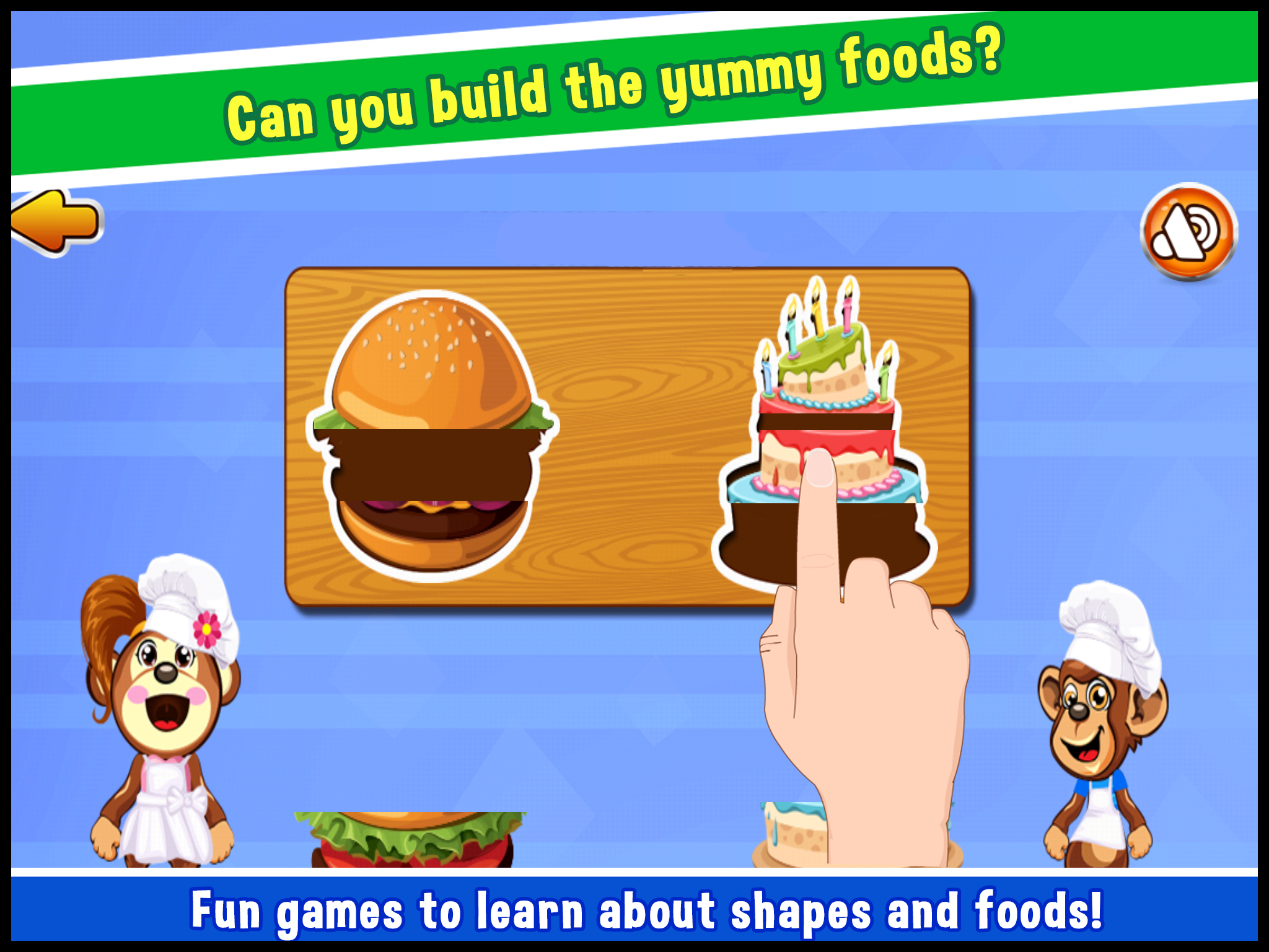 Preschool Educational Zoo Kitchen Games for Toddler | play children mini shape & alphabet learning puzzles for kids