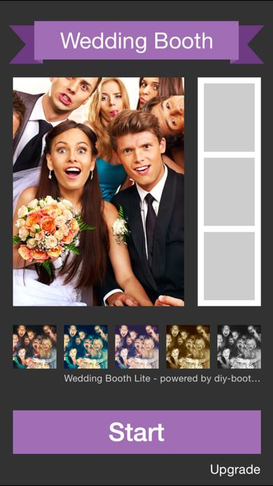 Wedding Booth Lite iPhone screenshot 1 - Photo & Video app