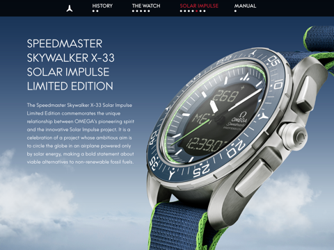 OMEGA Speedmaster Skywalker X-33 interactive manual iPad screenshot 4 - Lifestyle app