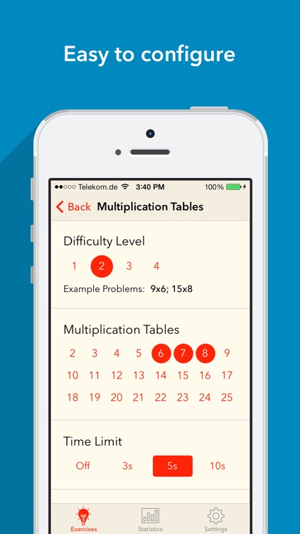 Mental Math - Arithmetic Quiz screenshot-3