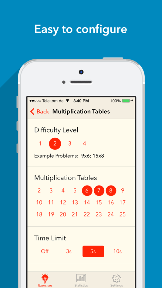 #4. Mental Math - Arithmetic Quiz (iOS) Podle: Theodor Mueller