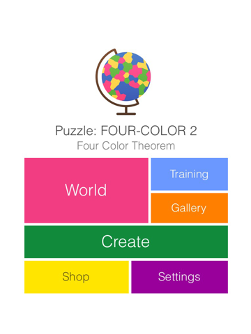 Screenshot #4 pour FourColor2 - Puzzle of Four Color Theorem - World Map Edition