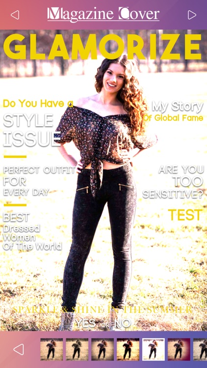 Magazine Cover Studio - Put your Pics in Frames with Text on Magazines to be Photo Models screenshot-3