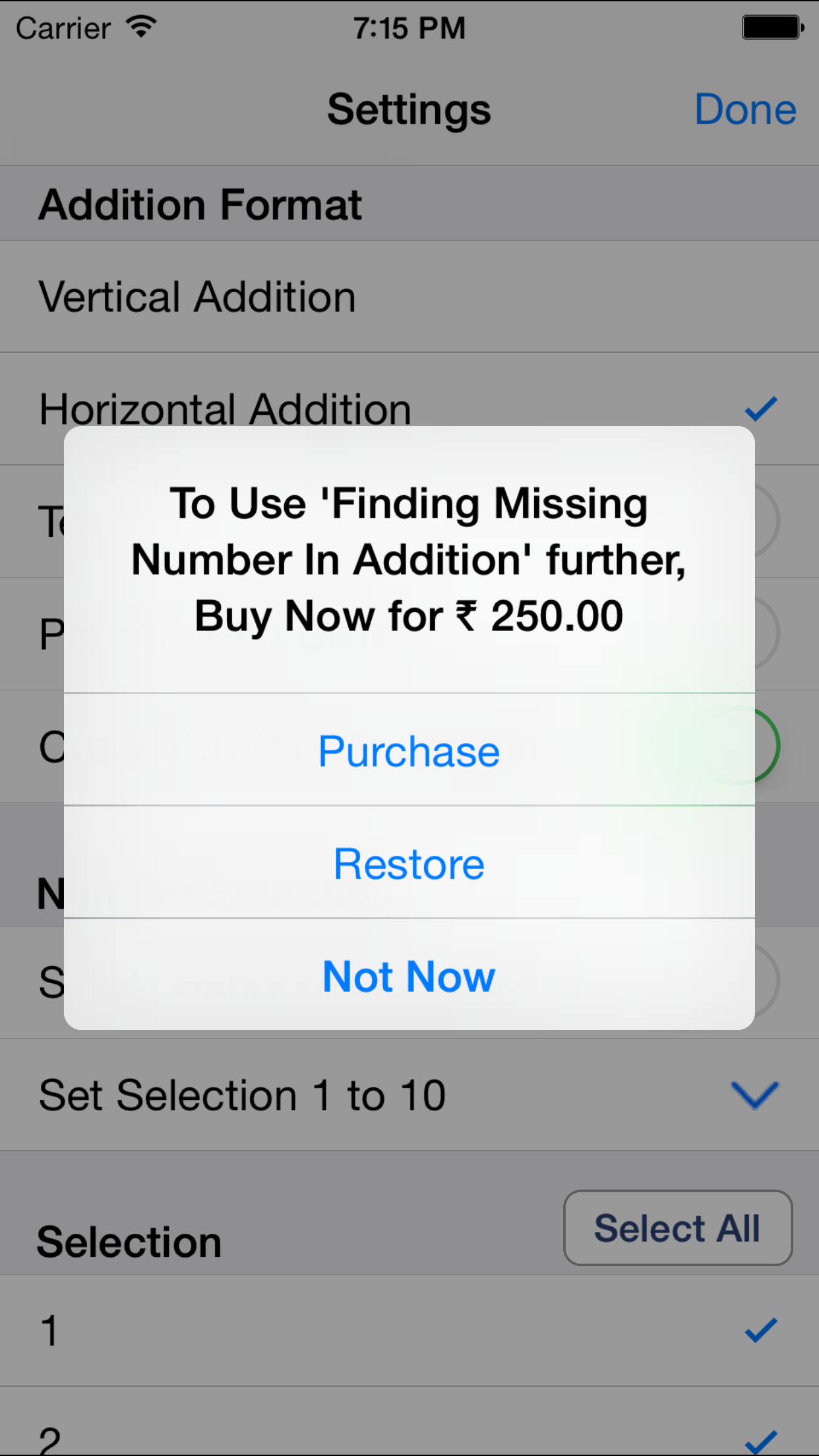Finding Missing Number In Addition screenshot 2
