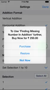 Finding Missing Number In Addition screenshot #2 for iPhone