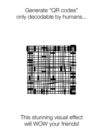 QR for Humans - QR code Generator to be decoded without any appのおすすめ画像1
