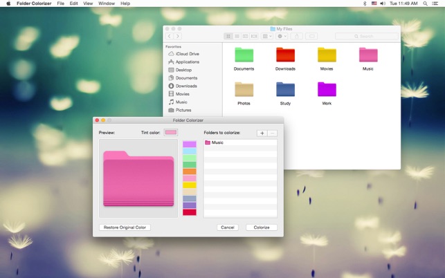 Folder Colorizer dans le Mac App Store