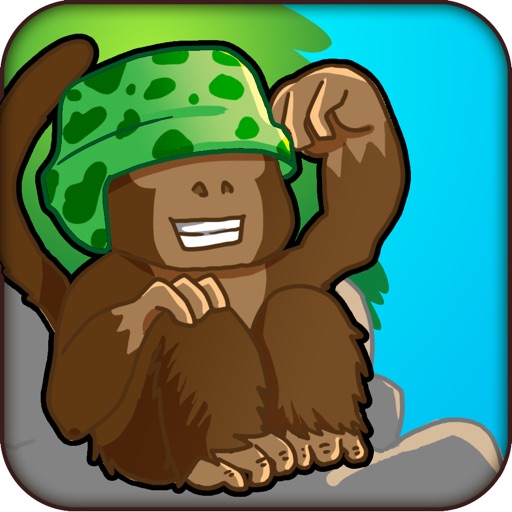 Awesome Monkey Coconut War Free icon