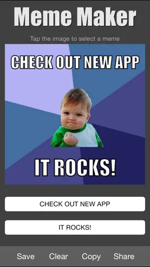 Captura de pantalla de Meme Maker en iPhone 1