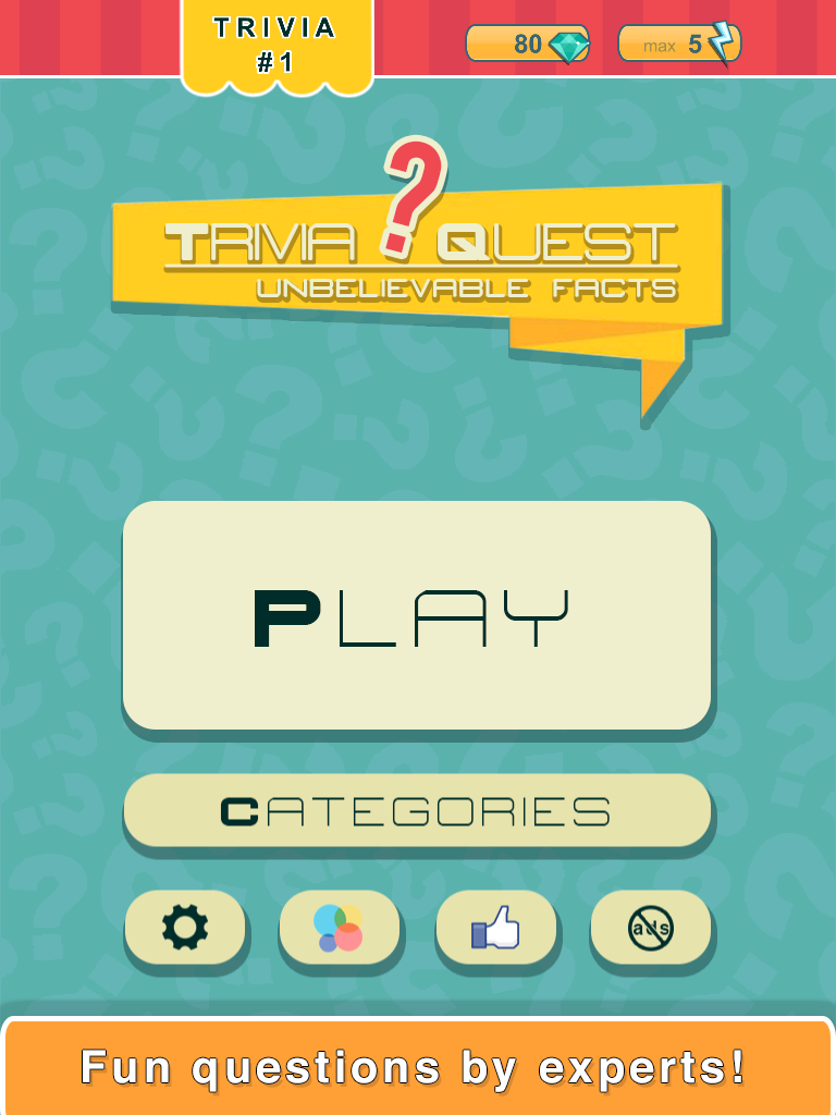 Trivia Quest™ Unbelievable Facts - trivia questions