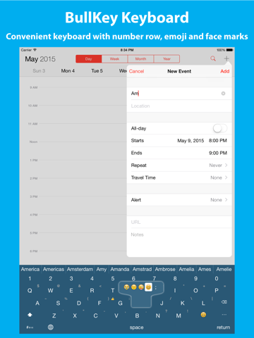 Screenshot #4 pour BullKey - Convenient keyboard with number row