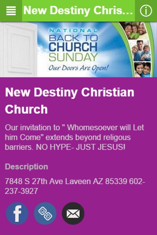 New Destiny Christian Church screenshot 2
