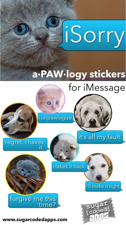 iSorry: a·PAW·logy Stickers