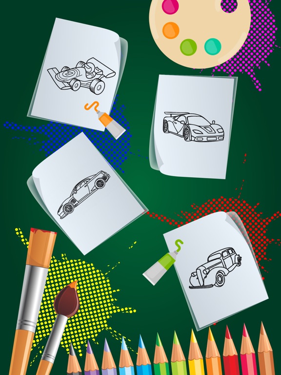 Screenshot #6 pour HandPaint Cars - Cars coloring book for toddlers