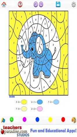 Game screenshot Kids Math Coloring Book - Paint by Numbers apk