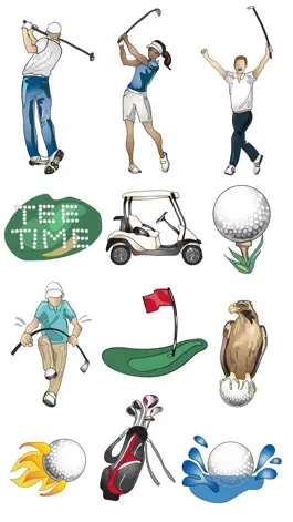 Game screenshot Golf Stickers & Emojis hack