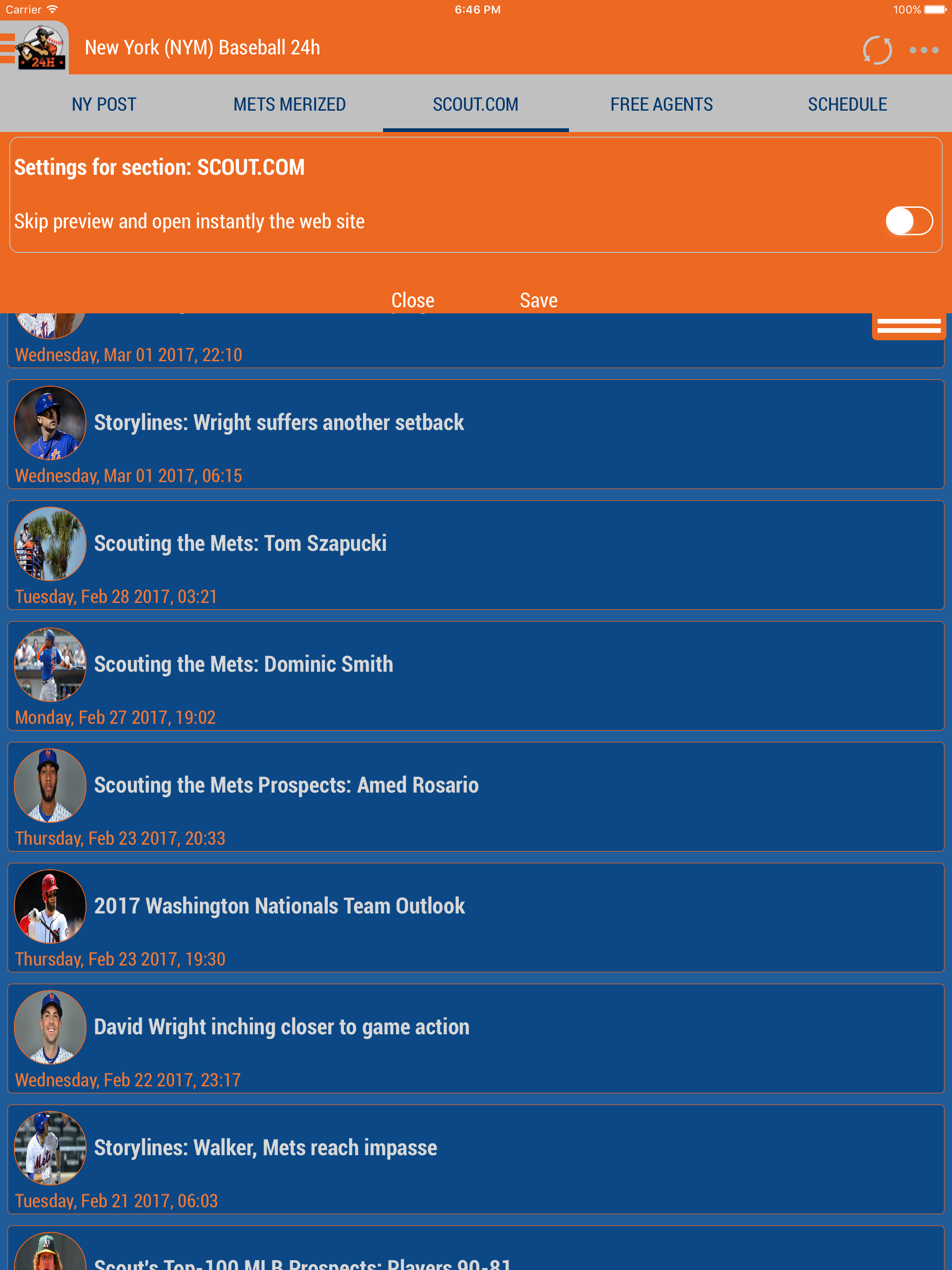 New York (NYM) Baseball 24h screenshot 5