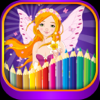 Princess fairy tail coloring for kindergarten - Jinnamas Sombanguay