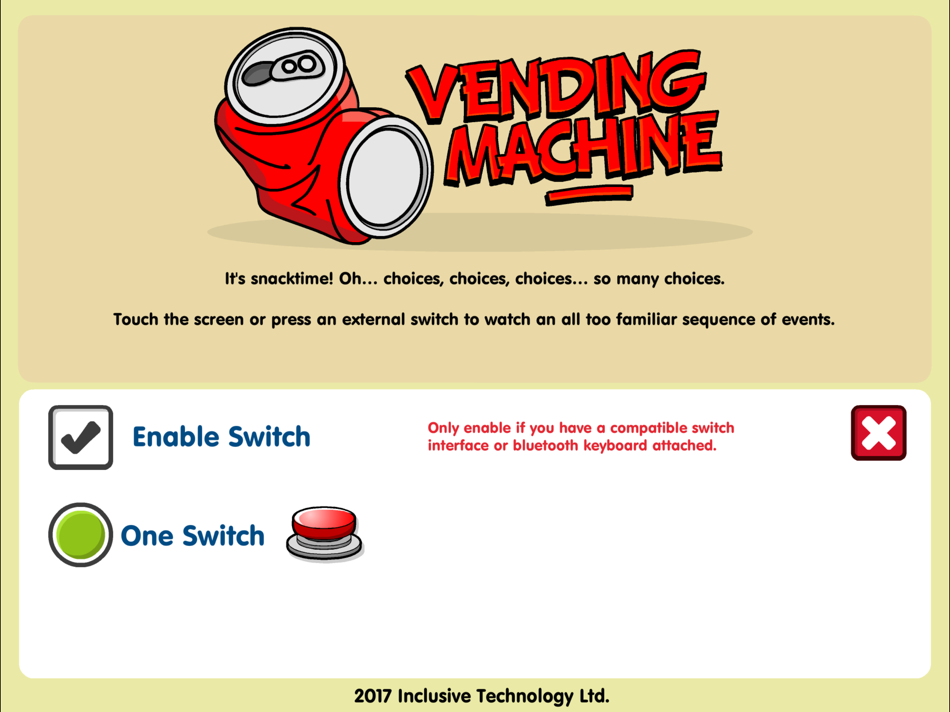 #4. Vending Machine (iOS) Podle: Inclusive Technology Ltd
