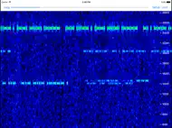 Godafoss Audio Spectrum Waterfall QRSS CW FSKCW ipad bilder 1