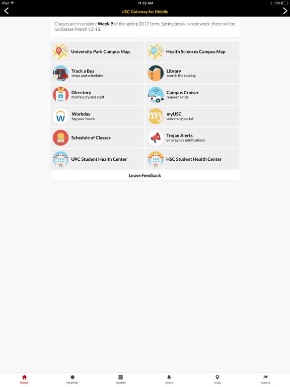 Screenshot #4 pour USC Gateway for Mobile