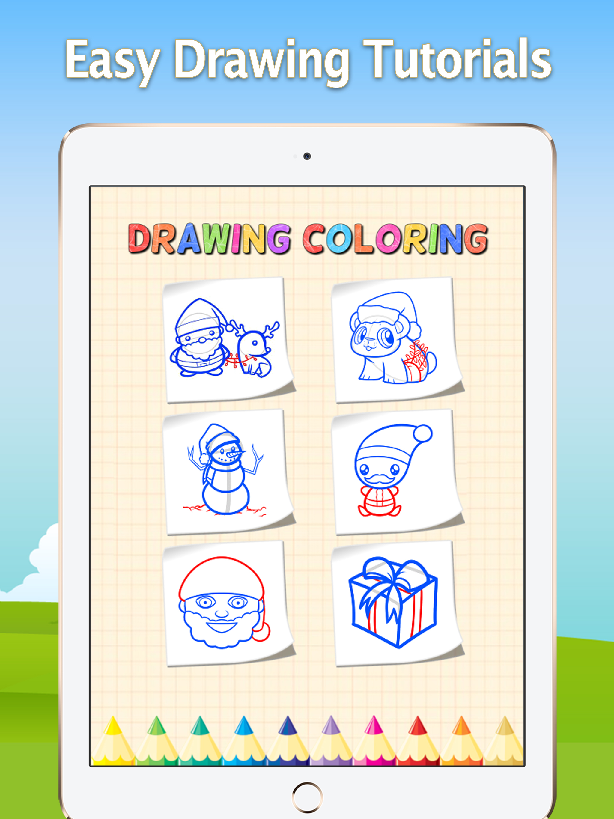 How to Draw Merry Christmas : Drawing and Coloring